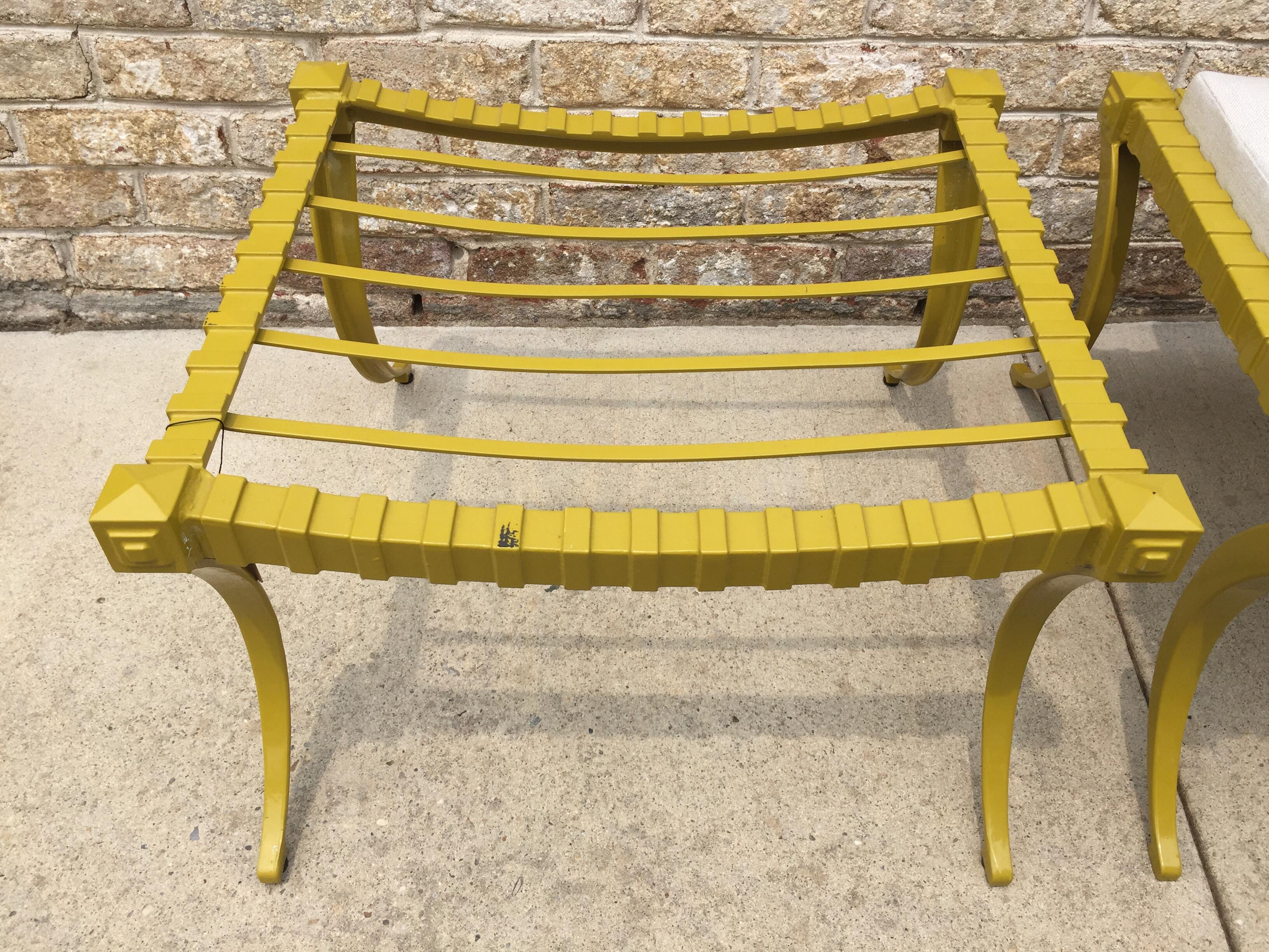 Panche e pouf in alluminio Thinline in Greene & Greene in vendita 2