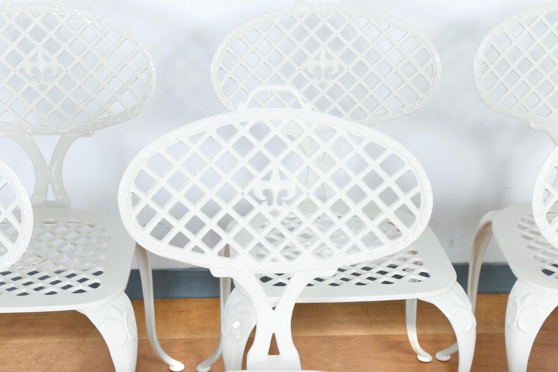 Thinline Cast Iron Vintage Patio Set For Sale at 1stDibs