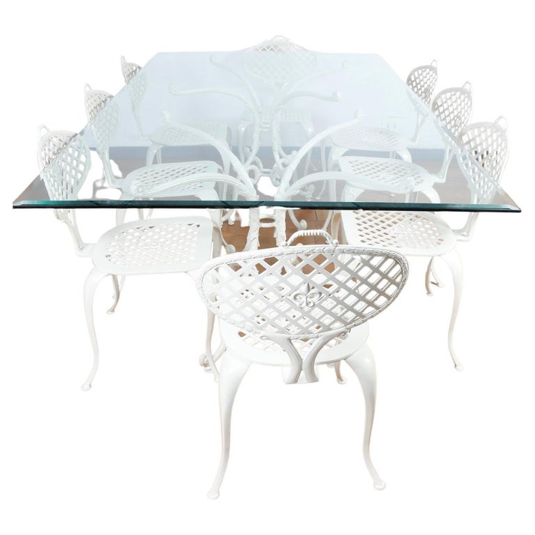 Thinline Cast Iron Vintage Patio Set For Sale at 1stDibs