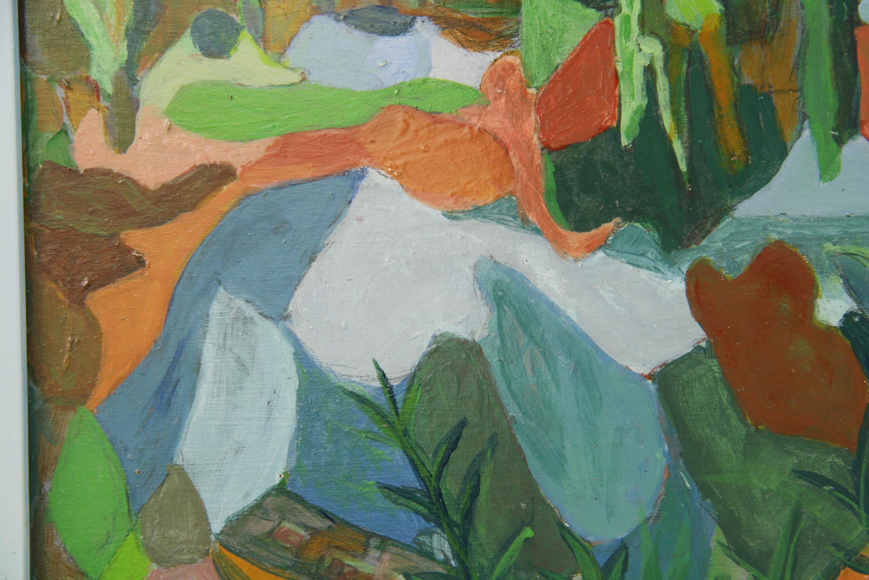 Foglia fauvista    Paesaggio - Landscape Painting Grigio di Thiollier 
