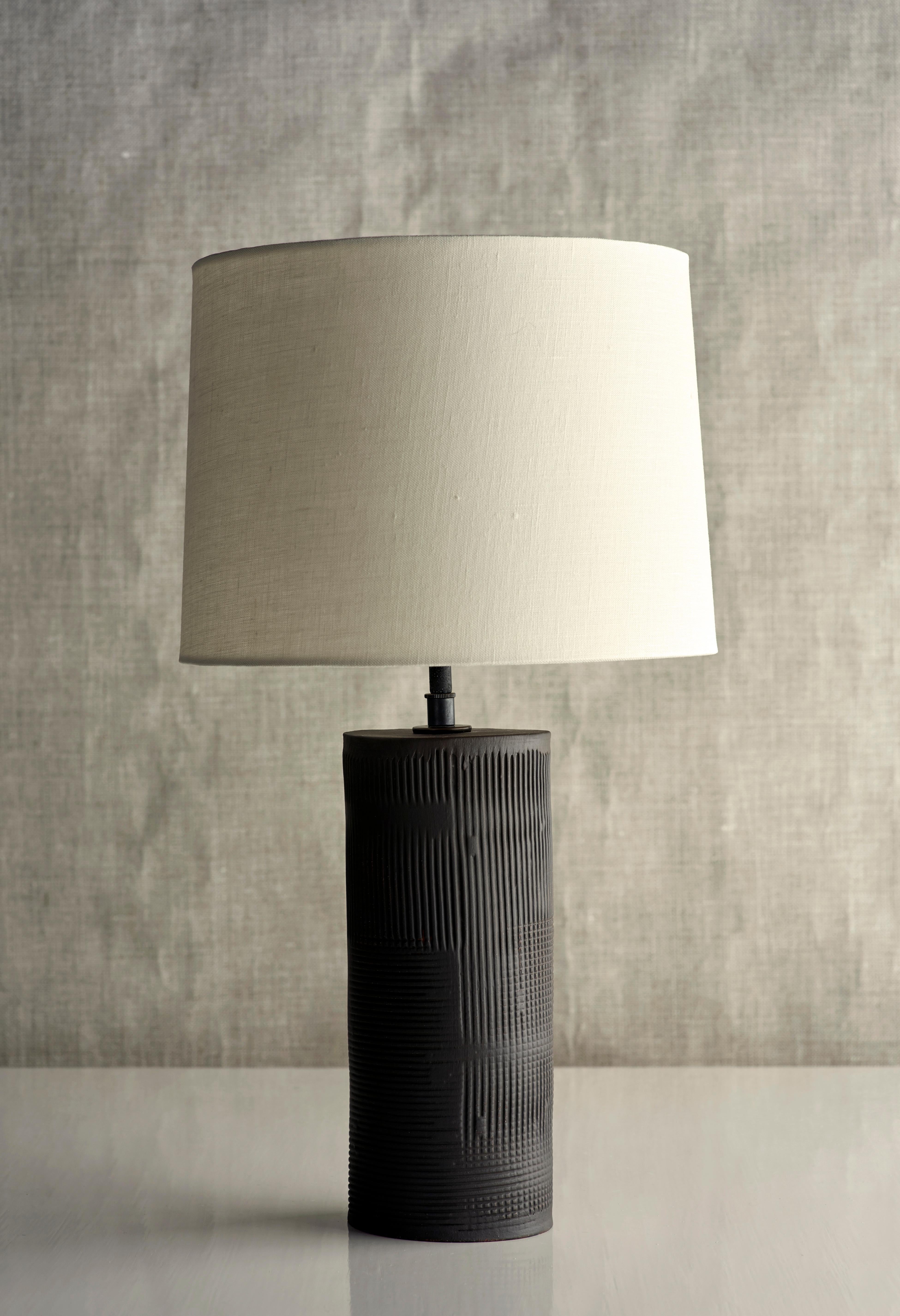 American Thira Lamp, Ceramic Sculptural Table Lamp by Dumais Made