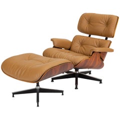 Third Generation Lounge Chair with Ottoman by Ray & Charles Eames for Herman Mil