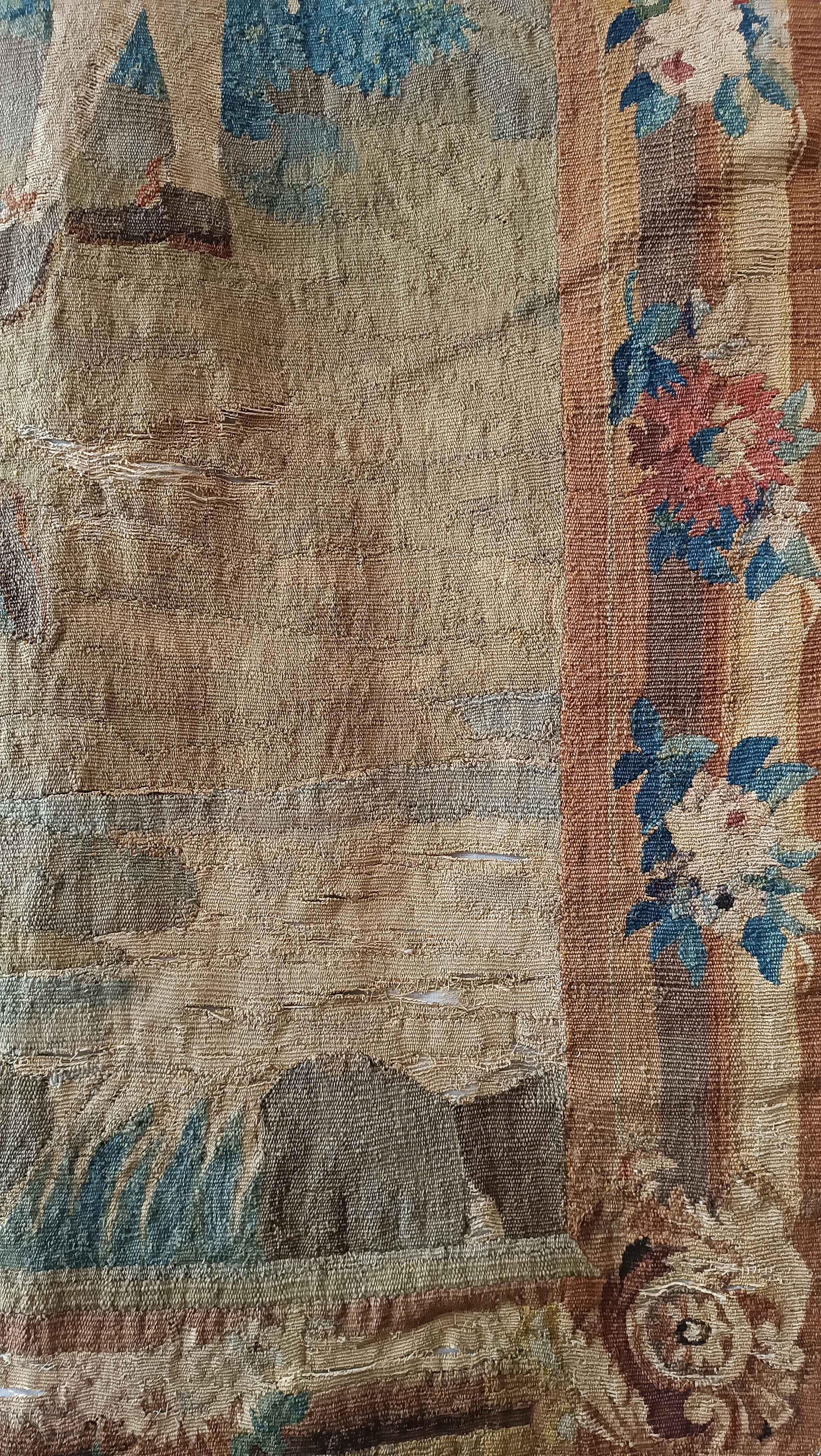 THIRD QUARTER 18th CENTURY TAPESTRY WITH 