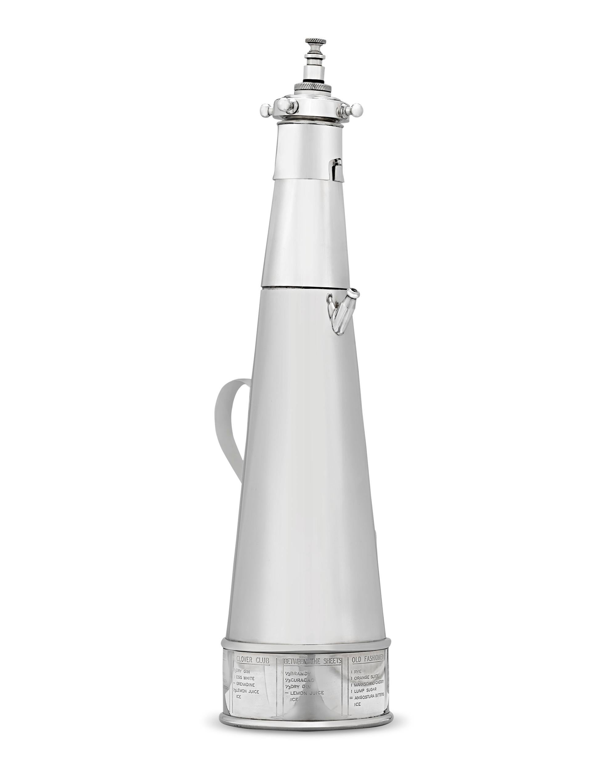 Thirst Extinguisher Cocktailshaker von Asprey & Co. (Art déco) im Angebot