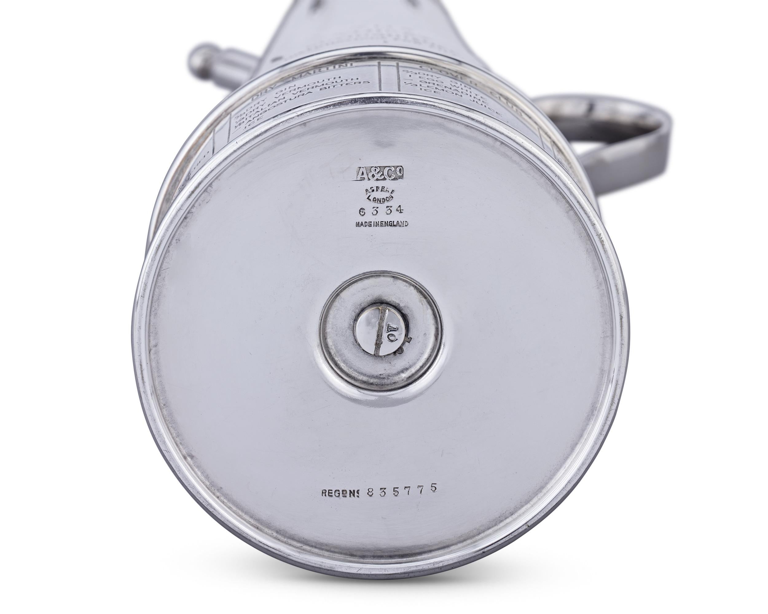 Art Deco Thirst Extinguisher Cocktail Shaker by Asprey & Co.