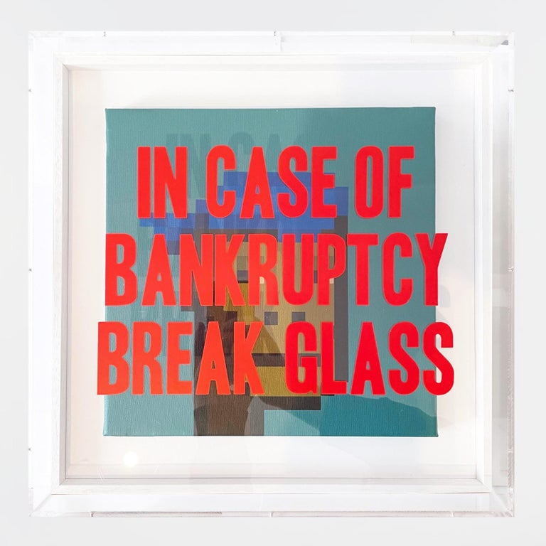 Thirsty Bstrd Figurative Painting - "In Case Of Bankruptcy - Crypto Punk"  