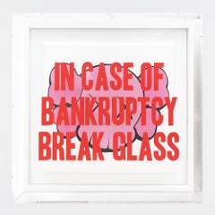 "In Case Of Bankruptcy - Kaws PINK"  