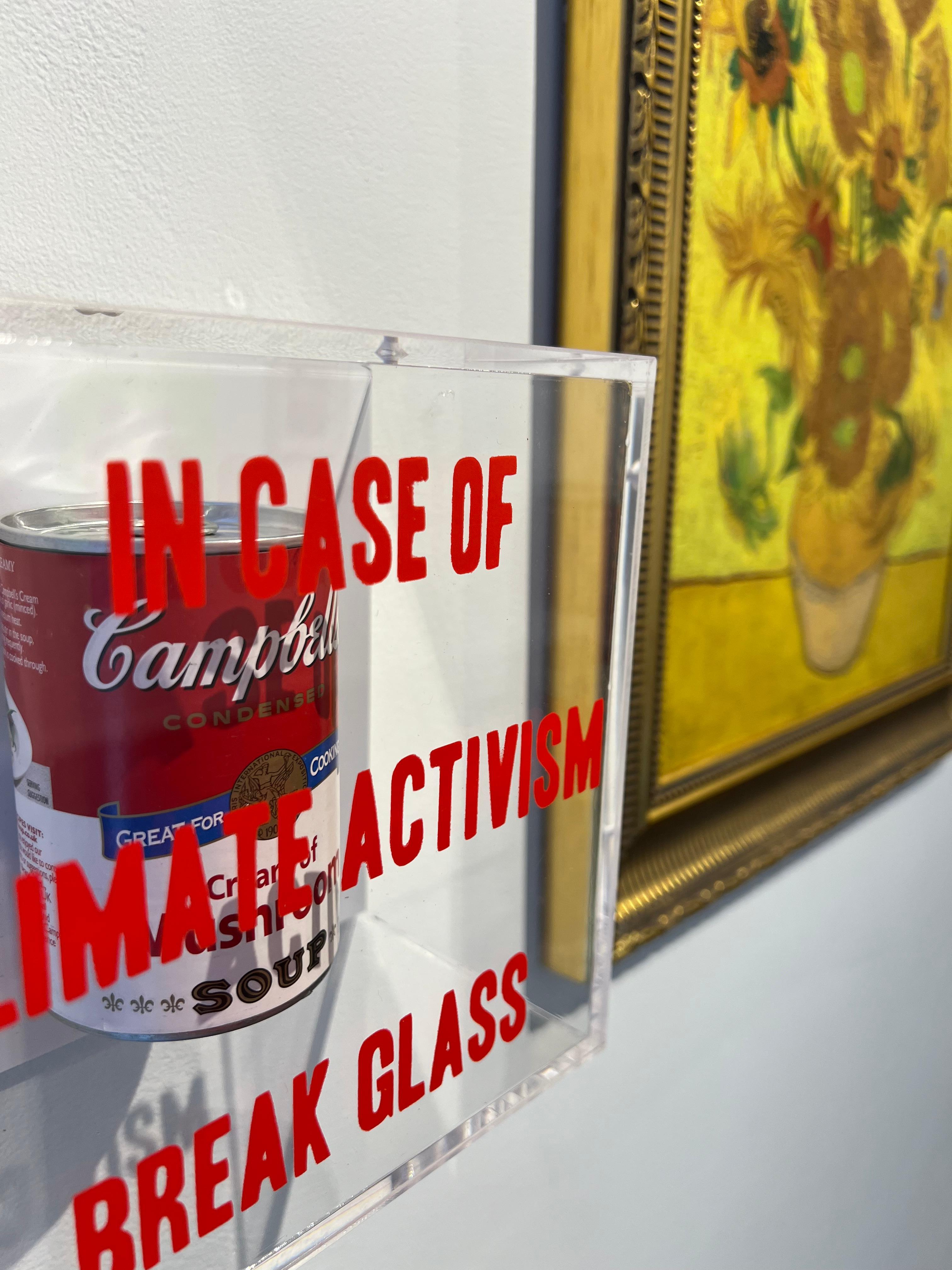Arte pop escultura 3D arte callejero Van Gogh contemporáneo amarillo rojo negro blanco 3
