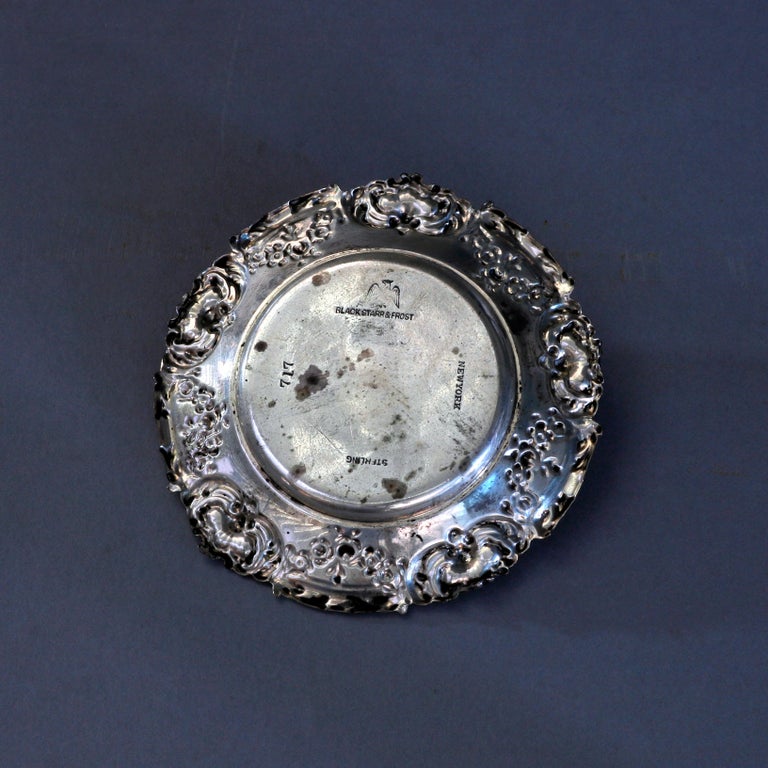 Thirteen Sterling Silver Black Star and Frost Butter Pats 9.8 to, circa 1900 2