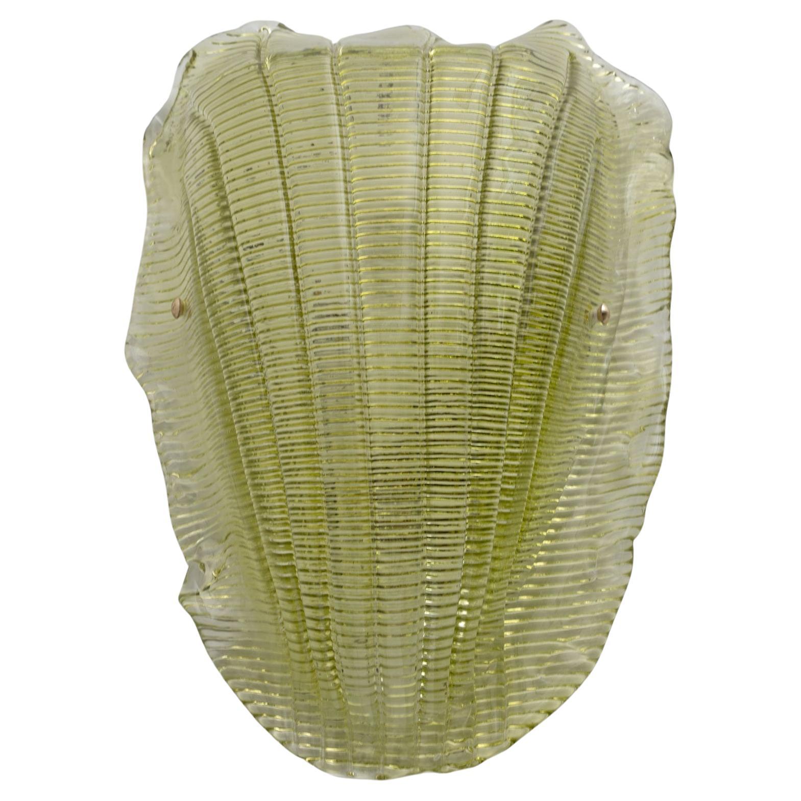 Eleven Modern Shell Murano Glass Wall Lamps  For Sale