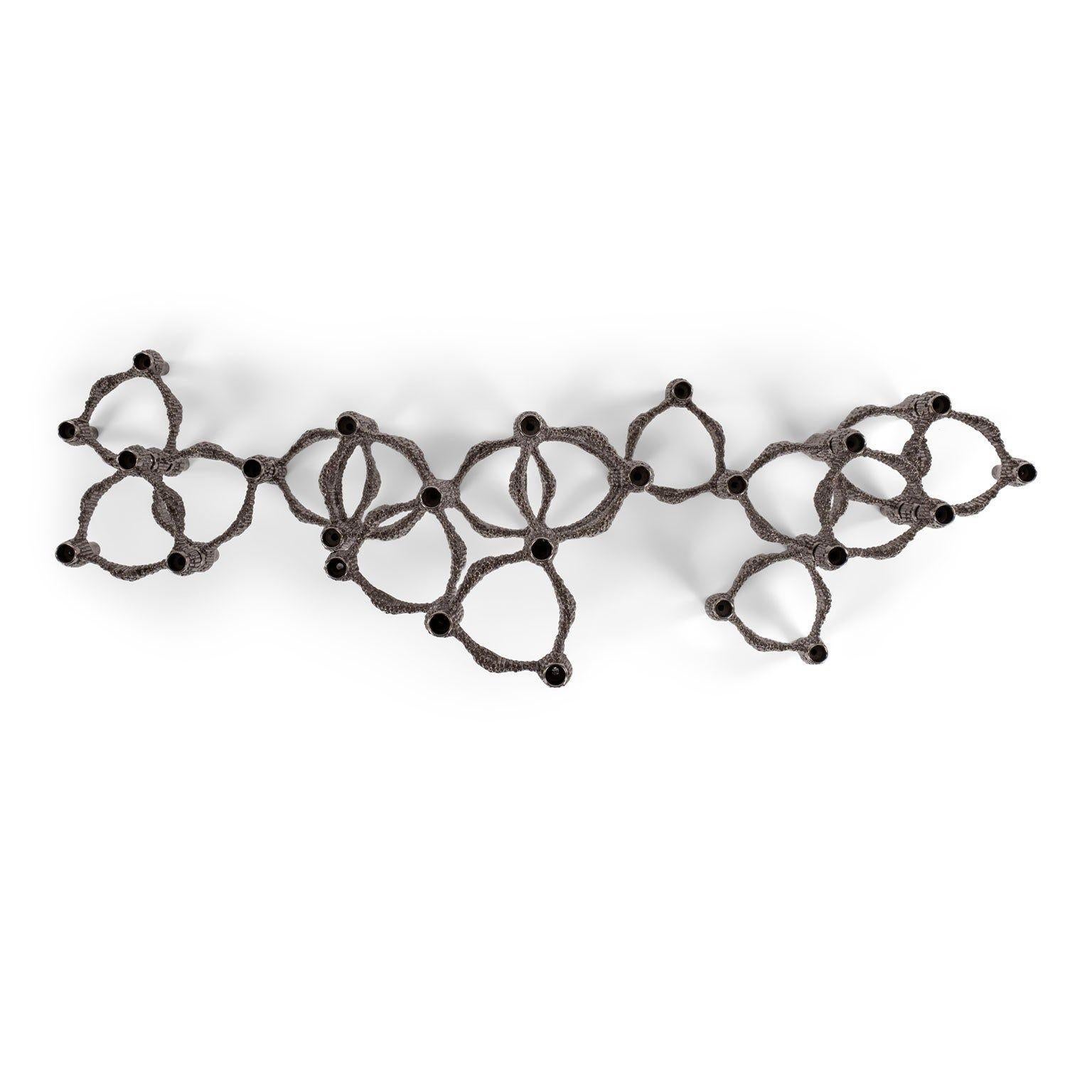 Metal Thirteen Original Nickel-Plated Variomaster Candleholders For Sale