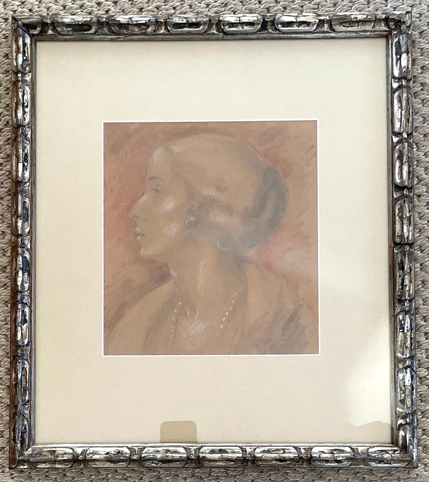 Américain Portrait de femme des années 30. en vente