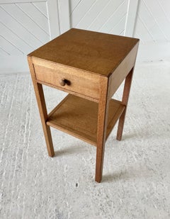 Thirties Oak Bedside Table By Heals
