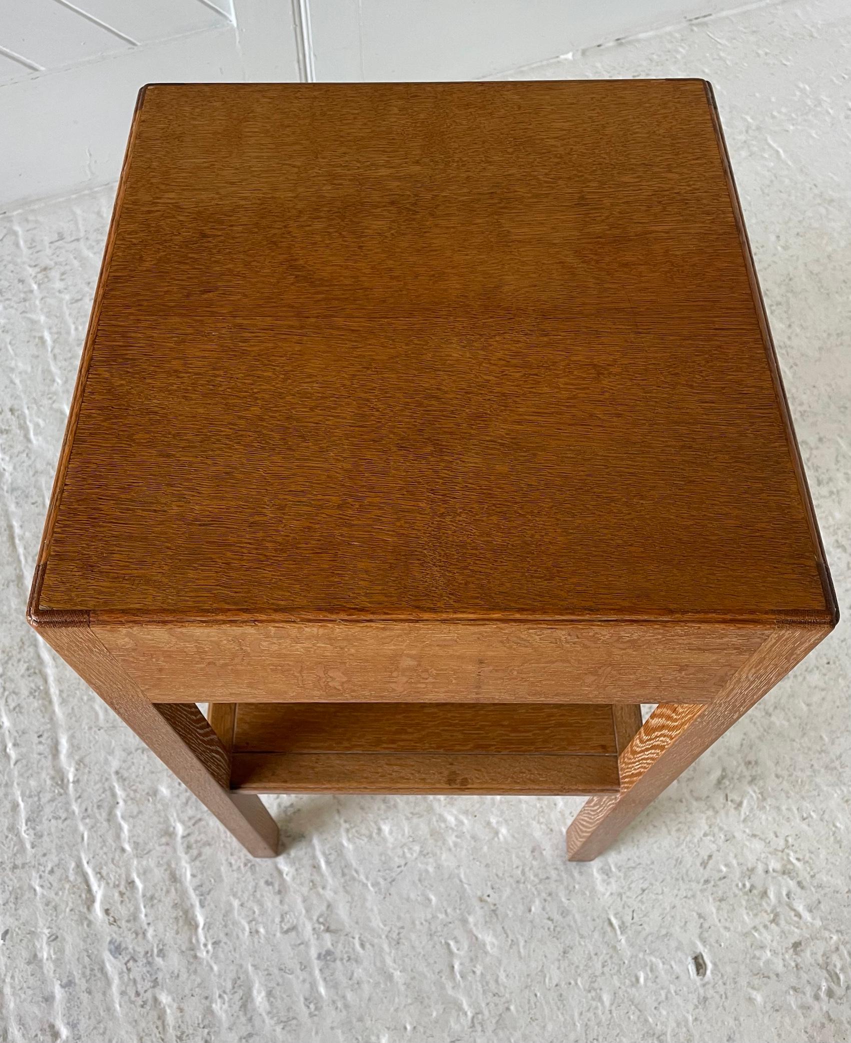 Thirties Oak Bedside Table By Heals In Good Condition In Petworth, GB