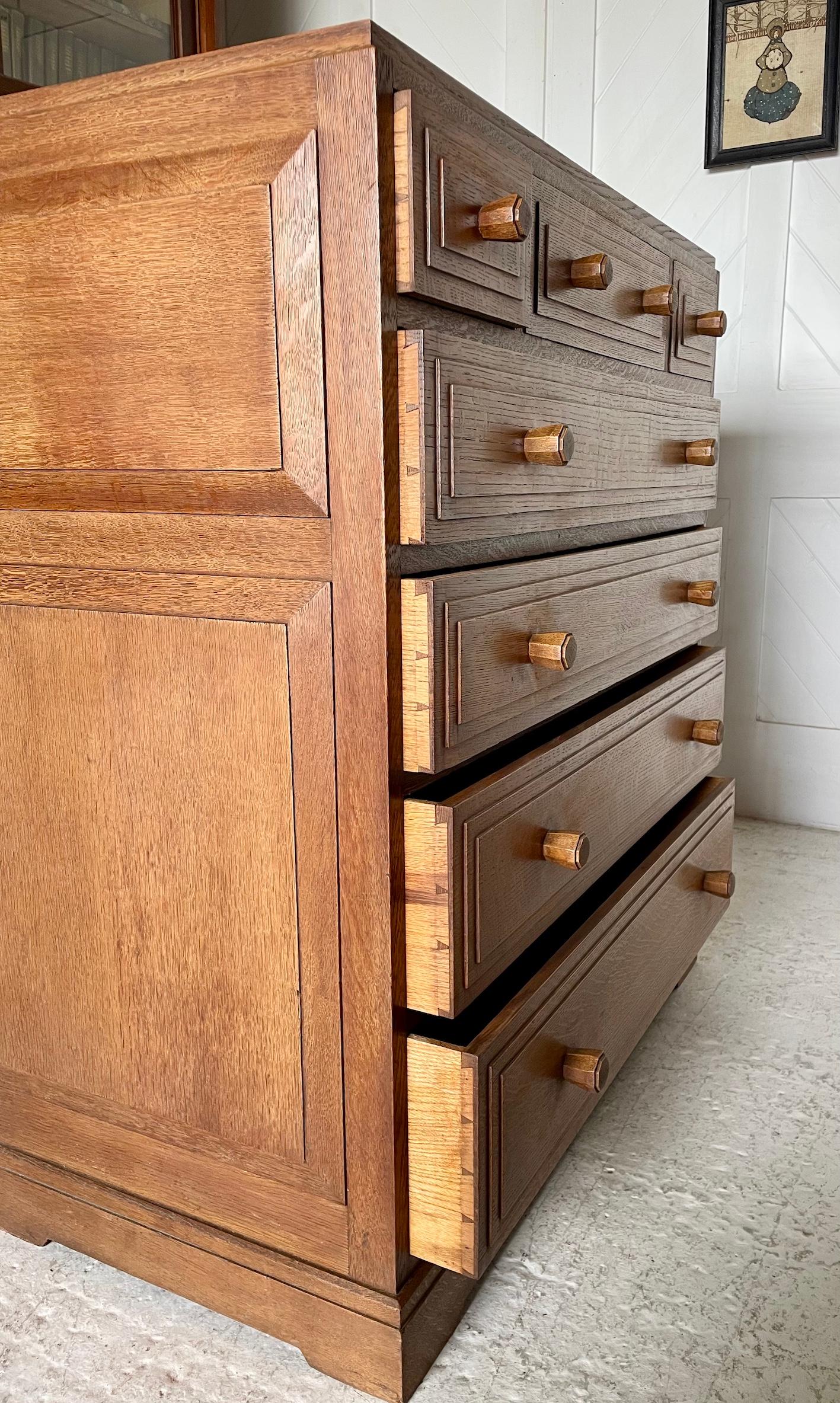 Arts and Crafts Thirties Oak Chest Of Drawers By Brynmawr For Sale