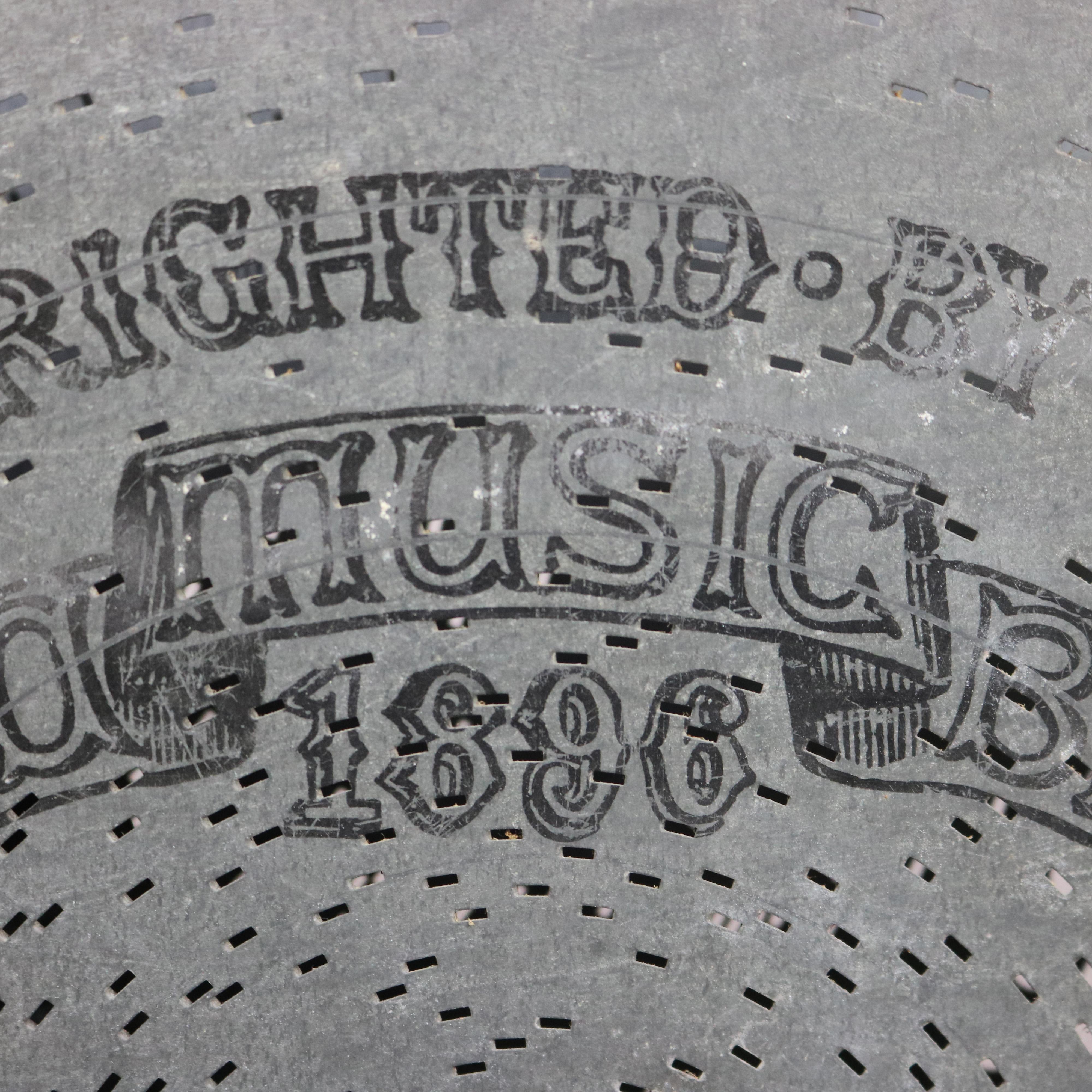 Victorian Thirty Antique Regina Music Box Discs