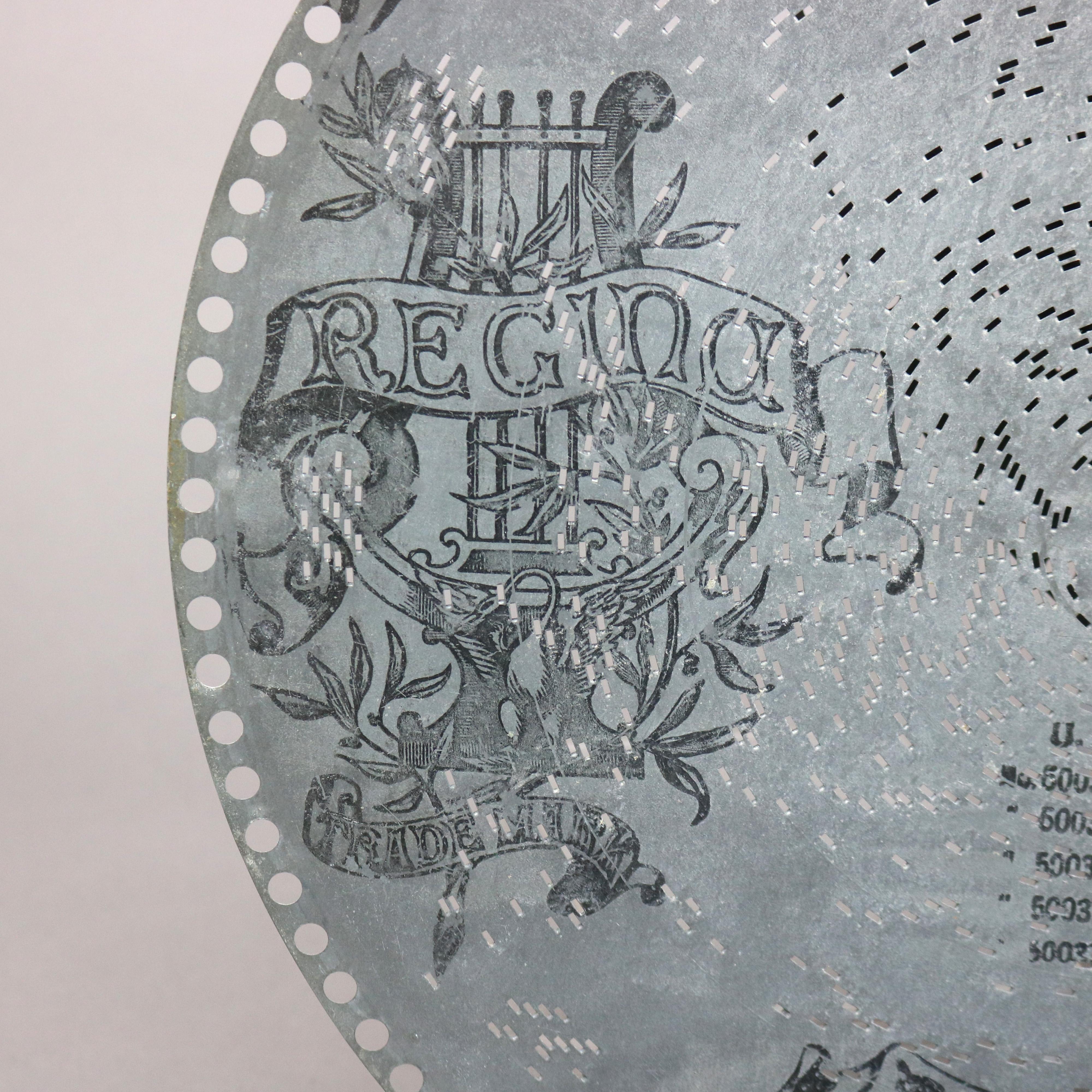 20th Century Thirty Antique Regina Music Box Discs