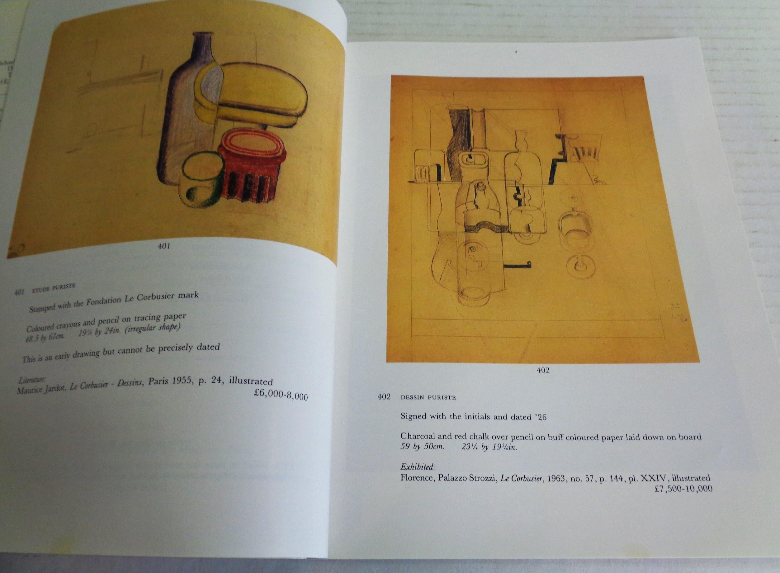 Trente-cinq œuvres de Le Corbusier : 1987 Sotheby's, Londres - Catalogue de la vente aux enchères en vente 1