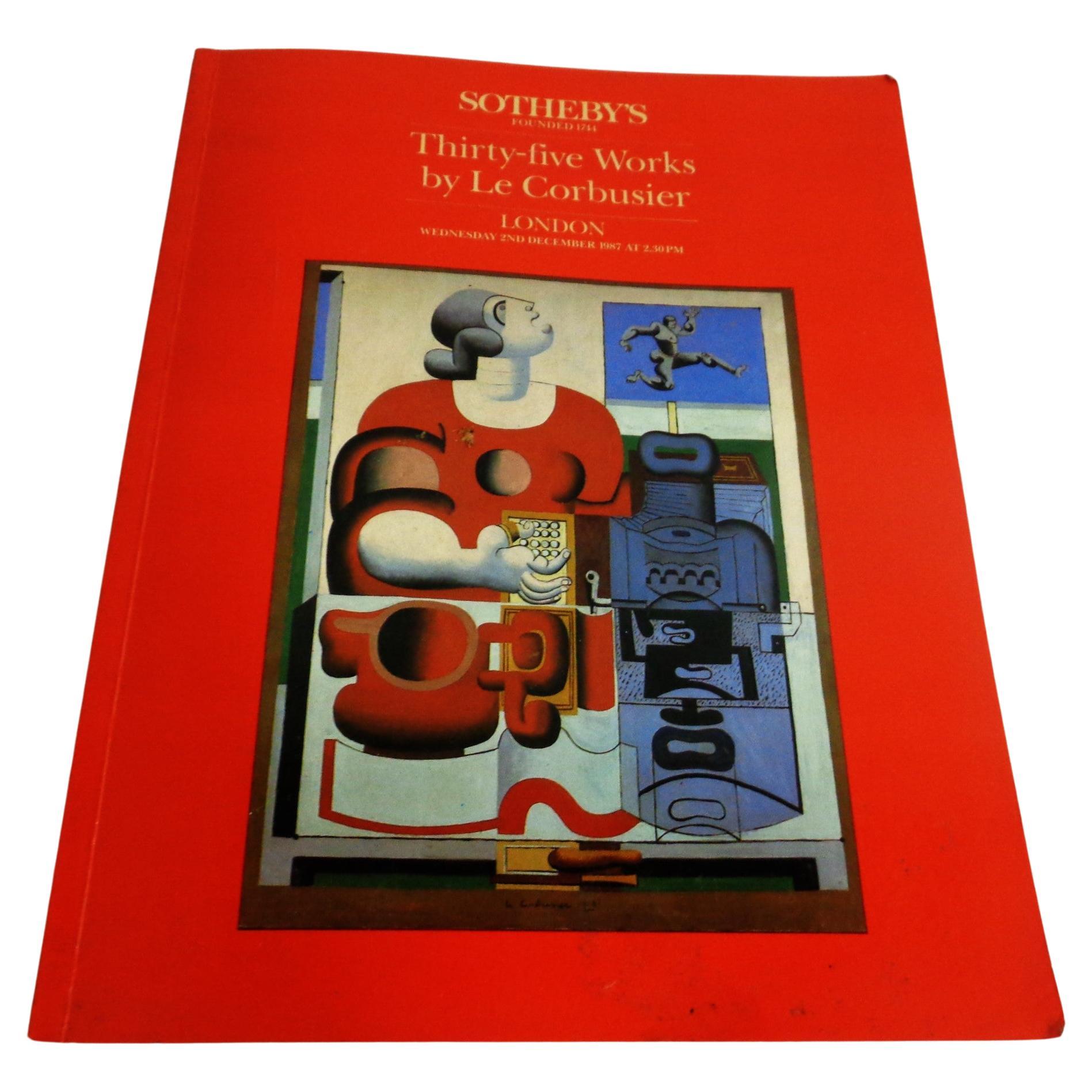 Trente-cinq œuvres de Le Corbusier : 1987 Sotheby's, Londres - Catalogue de la vente aux enchères en vente