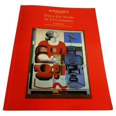 Trente-cinq œuvres de Le Corbusier : 1987 Sotheby's, Londres - Catalogue de la vente aux enchères
