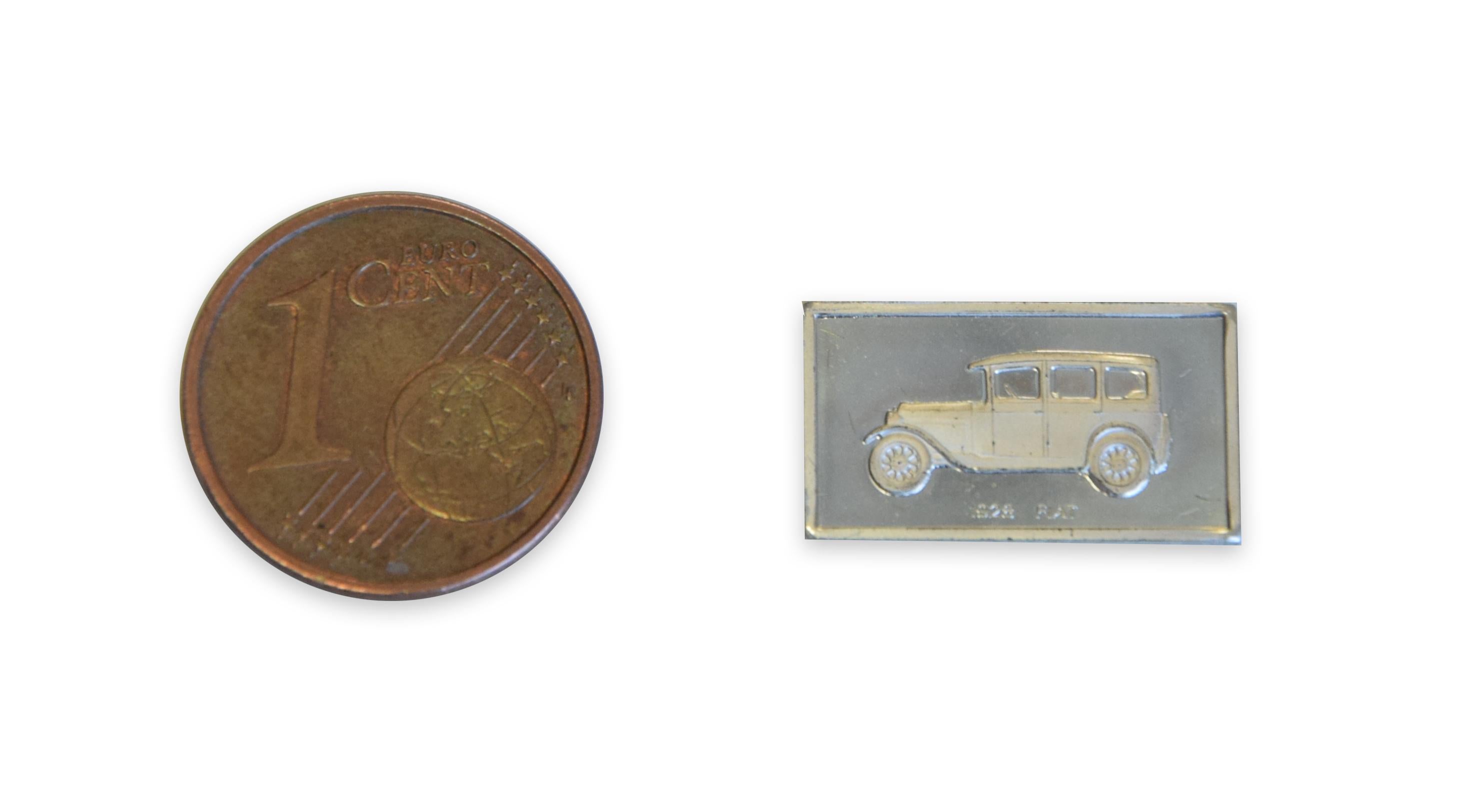 Thirty Six Silver Miniatures of Vintage Cars, Italy, Early 20th Century In Good Condition For Sale In Roma, IT