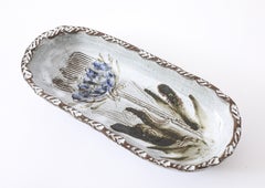 Thiry Ceramic Flower Plate, France 1960's