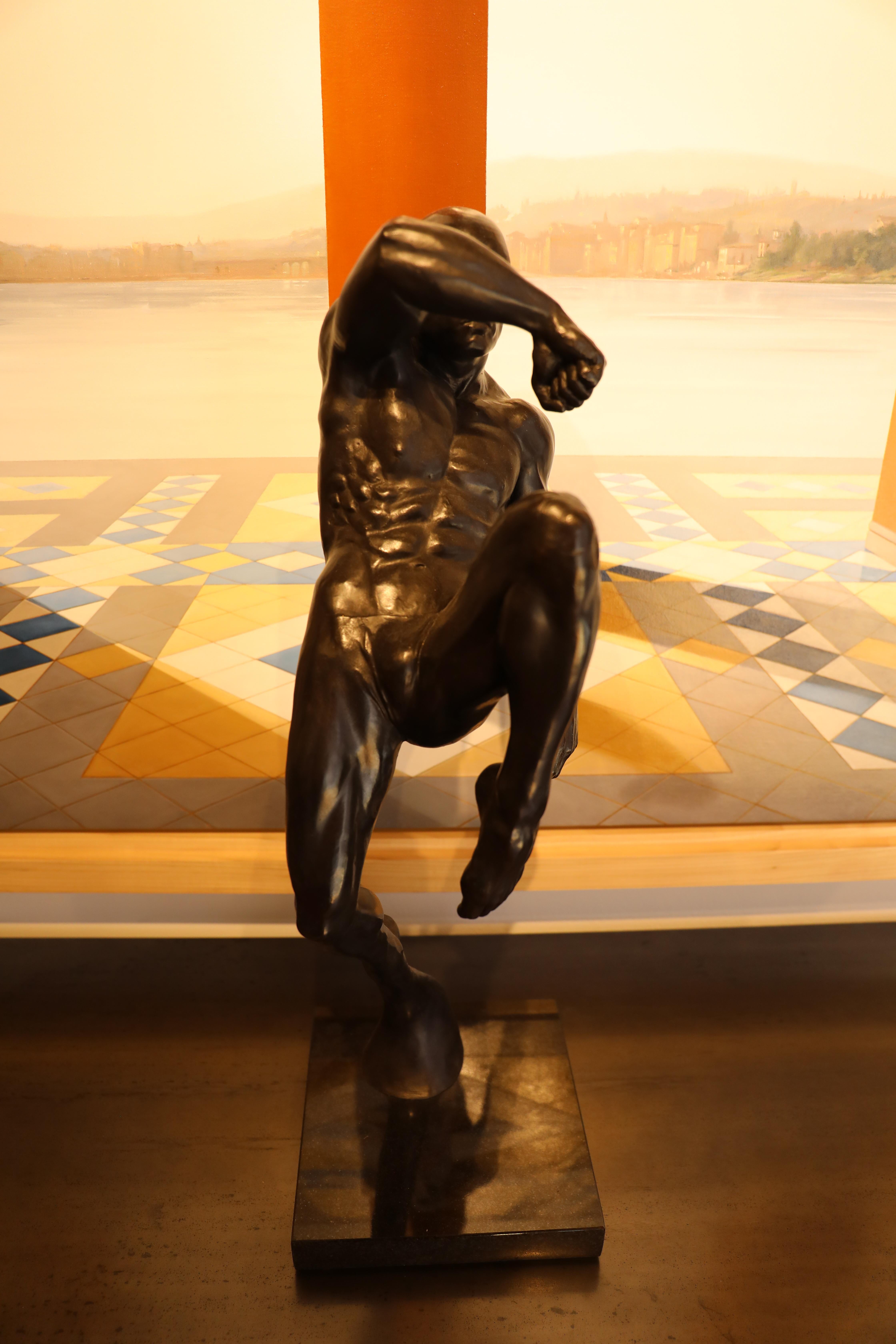 Art ancien, Figure de nu masculin athlétique, Sculpture en bronze de Dean Kugler en vente 6