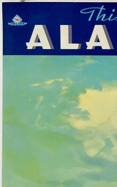 THIS IS ALASKA Rare Authentic Original Vintage Antique Travel Tourism Poster