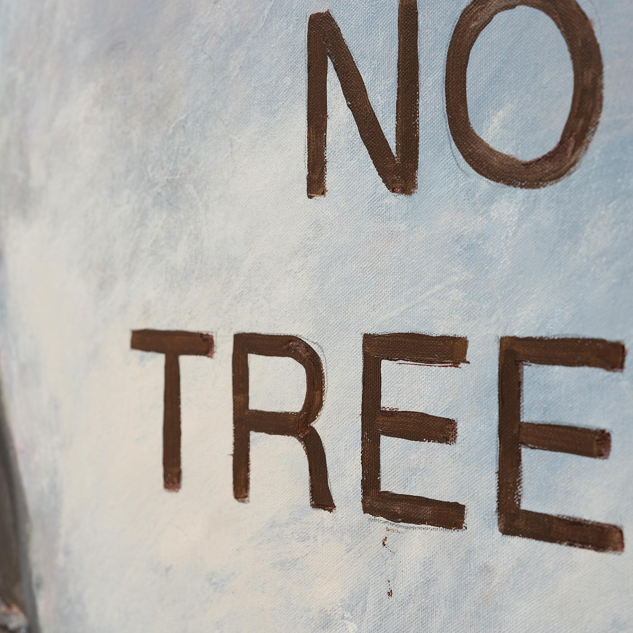 „This is Not a Tree“, Mixed Media auf Leinwand, 2022 (Farbe) im Angebot