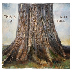 "Esto no es un árbol", Técnica mixta sobre lienzo, 2022