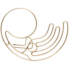 This Is the Story by Rodger Stevens, Kinetic Sculpture in Brass, 2018