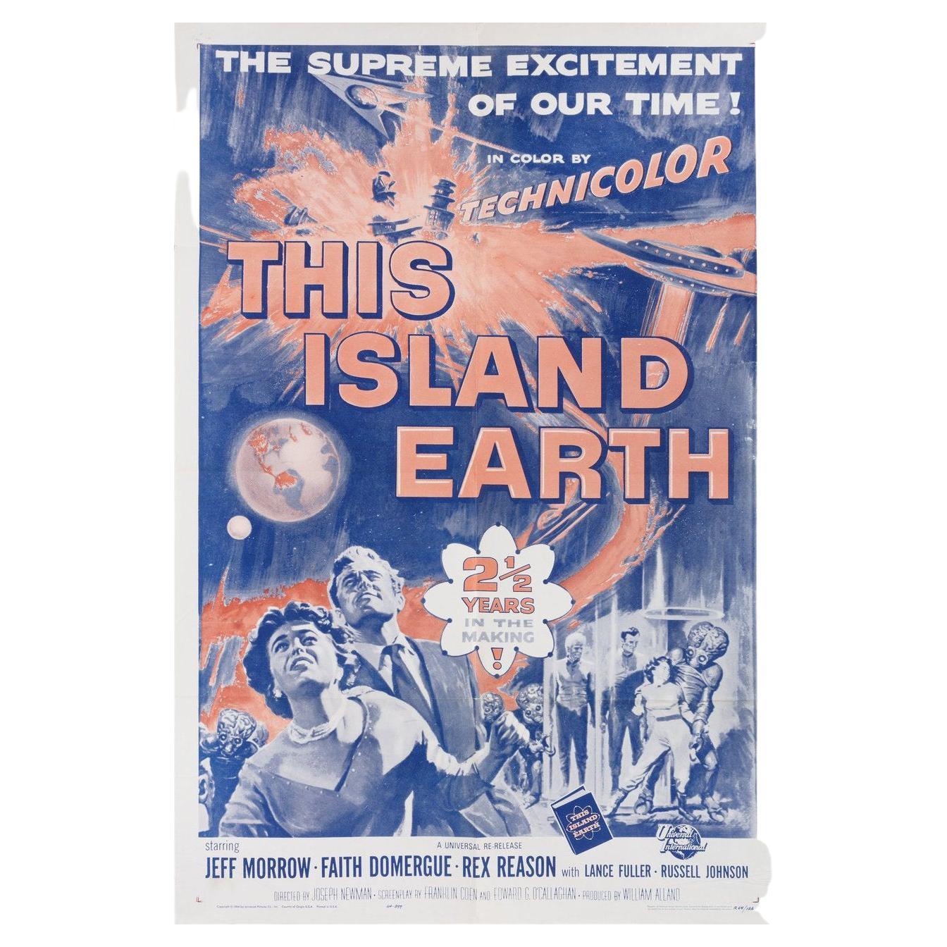 This Island Earth R1964 U.S. One Sheet Film Poster For Sale
