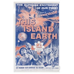 Vintage This Island Earth R1964 U.S. One Sheet Film Poster