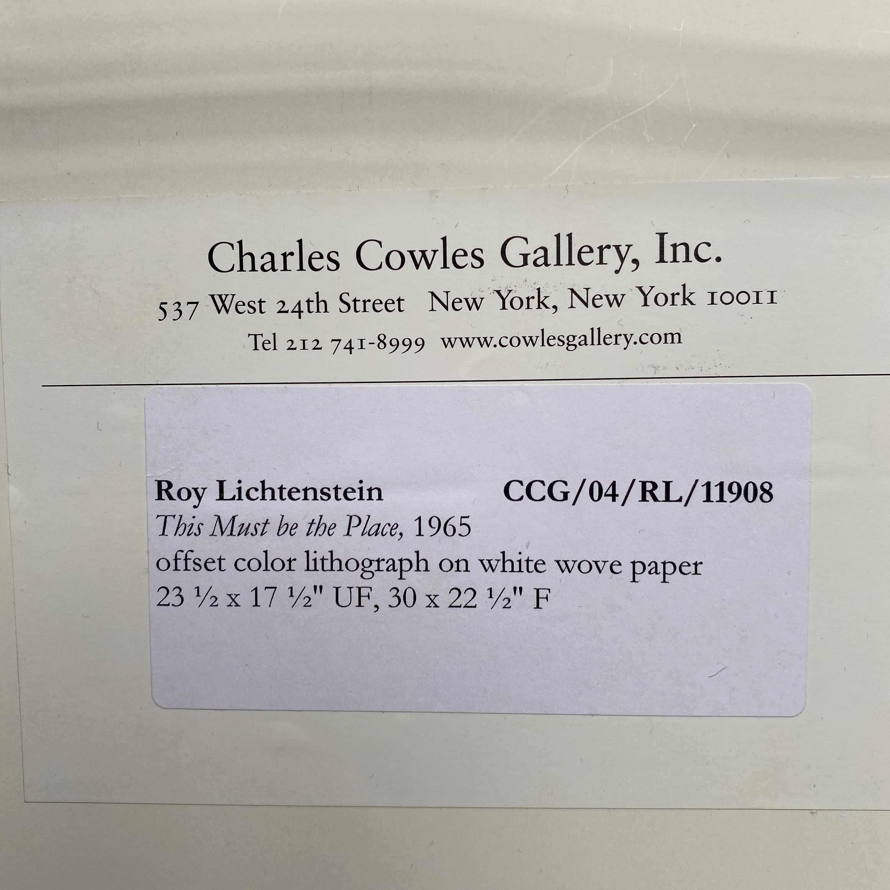roy lichtenstein this must be the place