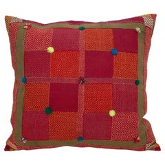 This pillow case  made from a  mid 20th C. Indian Embroidery.