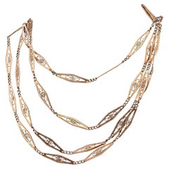 9k Gold Link Necklaces