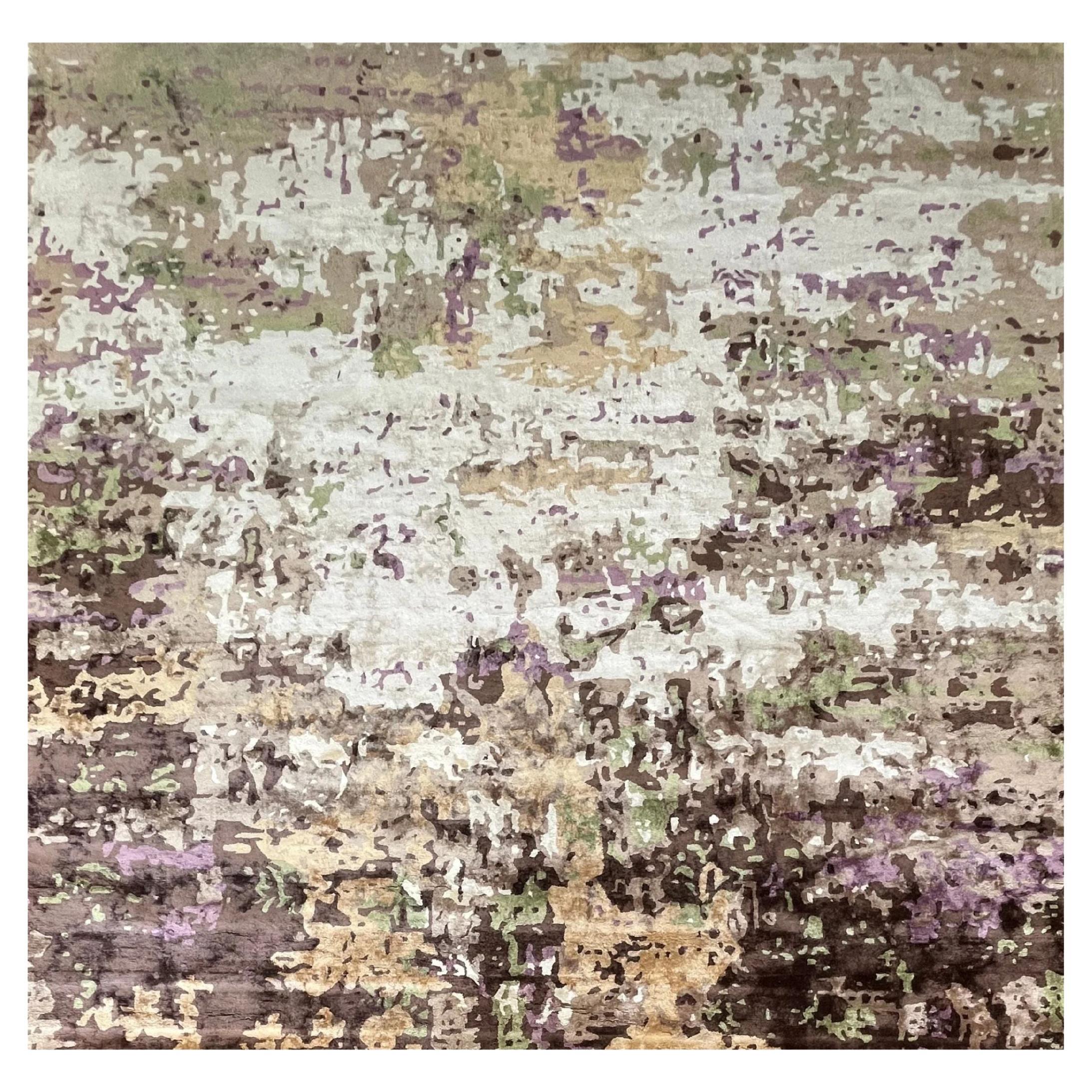 Questo tappeto non è adatto a tutti  TAPPETO IN VISCOSA BOTANICA  10 X 15 Ft in vendita