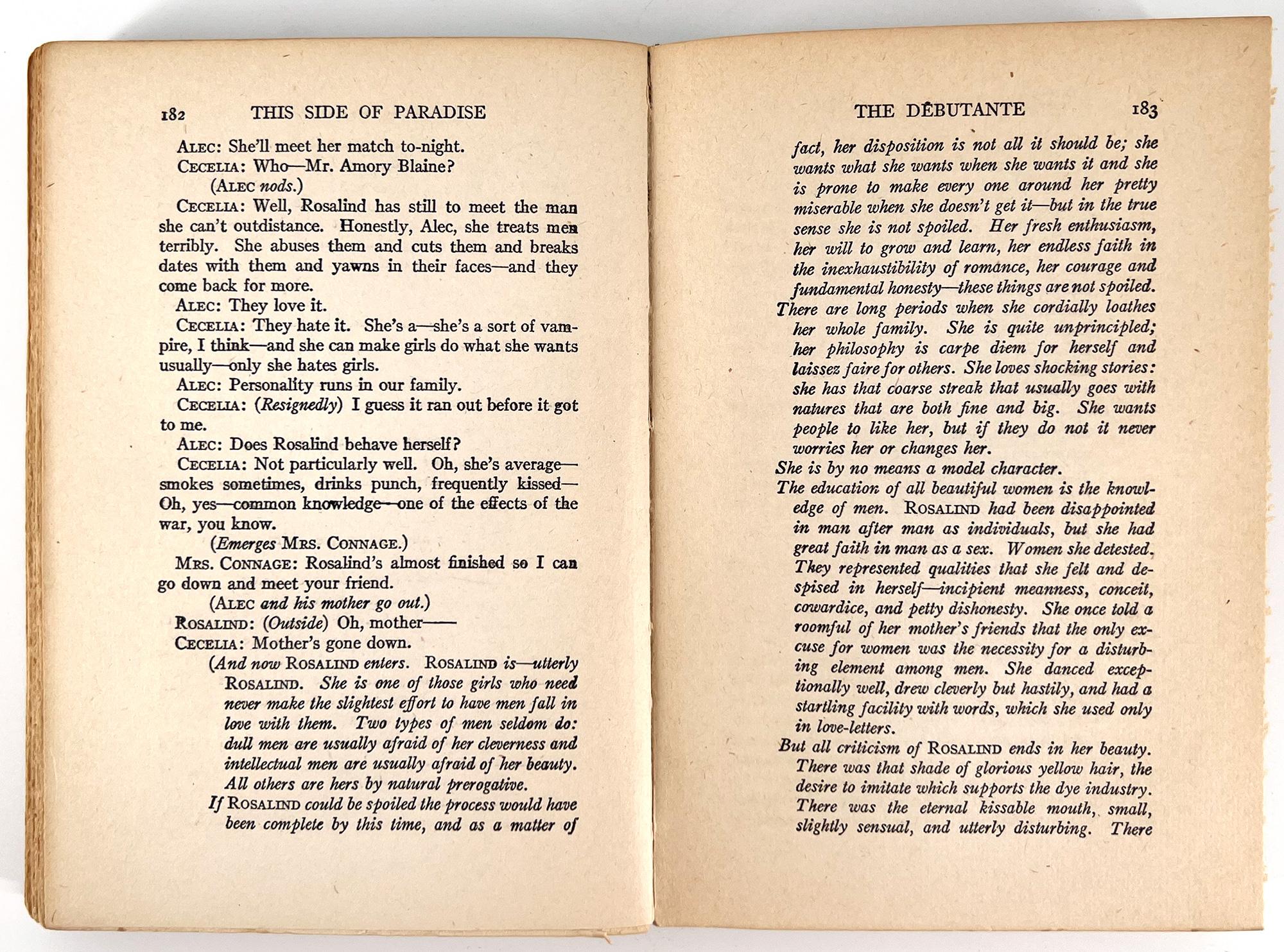 Gold Leaf This Side of Paradise by F. Scott Fitzgerald For Sale