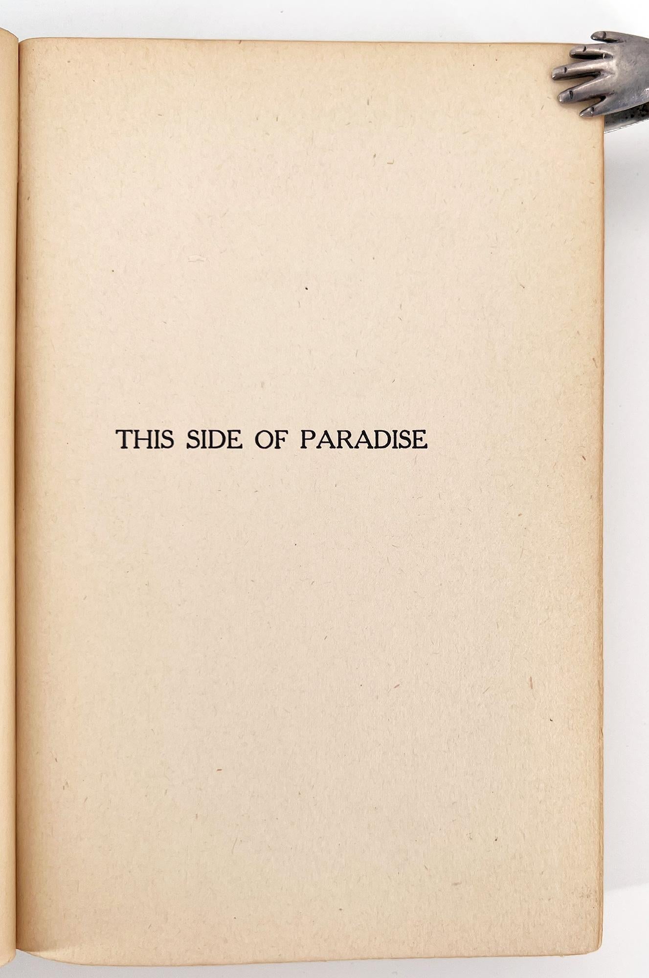 20th Century This Side of Paradise by F. Scott Fitzgerald