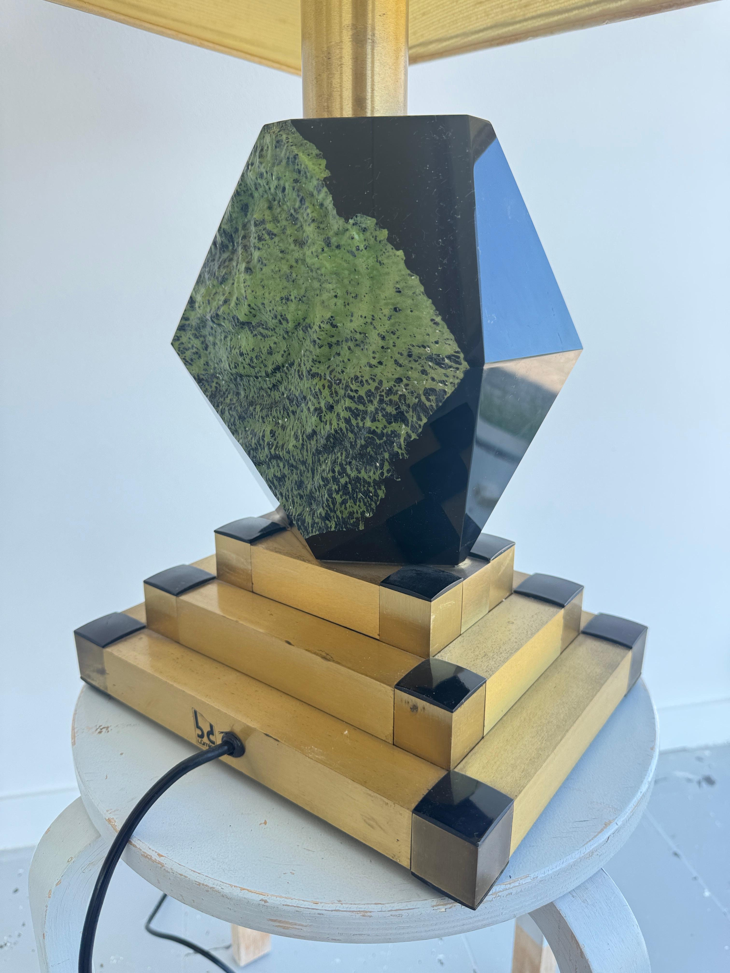This striking table lamp, model Katia, was produced by BD Lumica in Barcelona du 5
