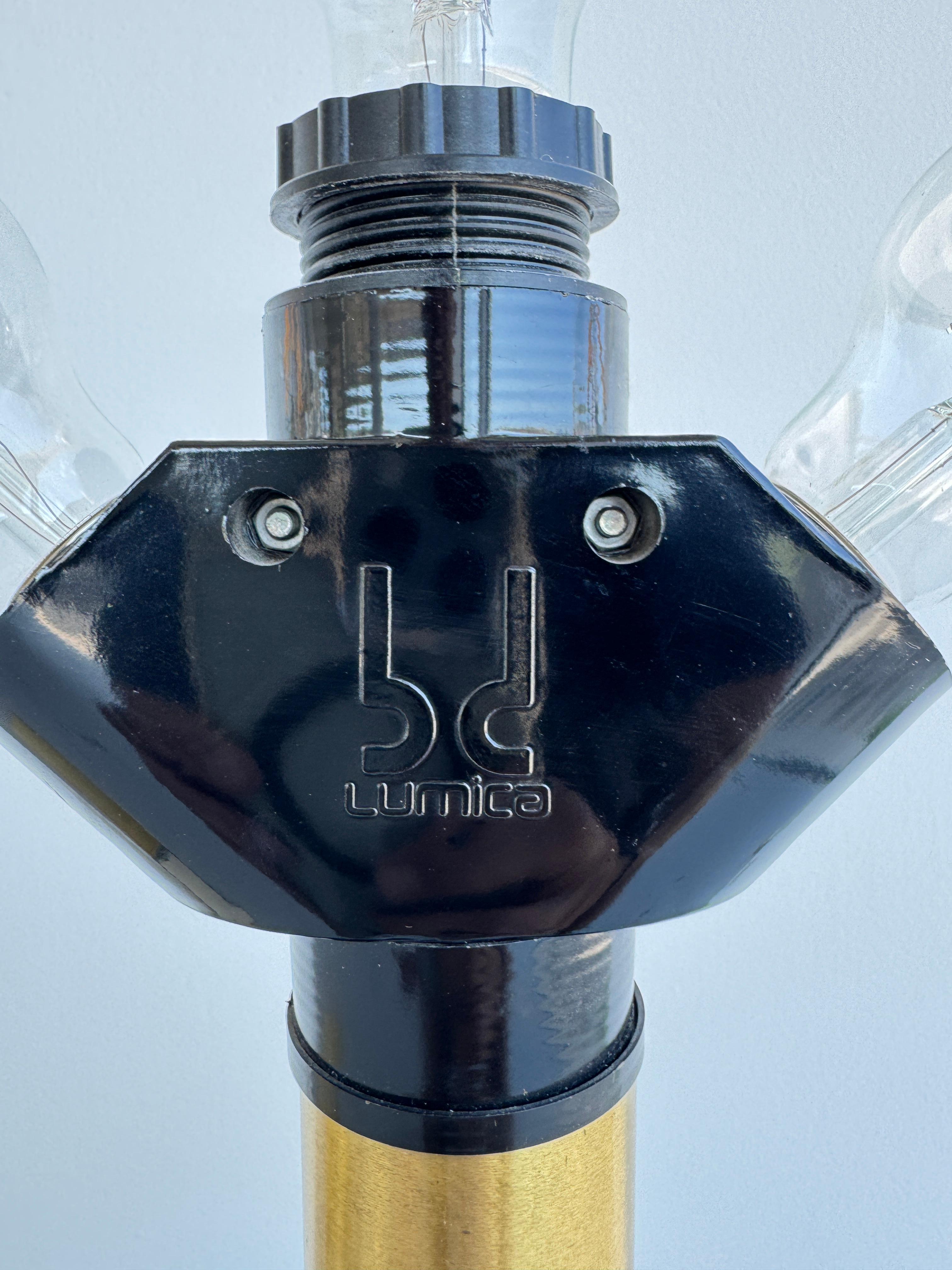 This striking table lamp, model Katia, was produced by BD Lumica in Barcelona du 8