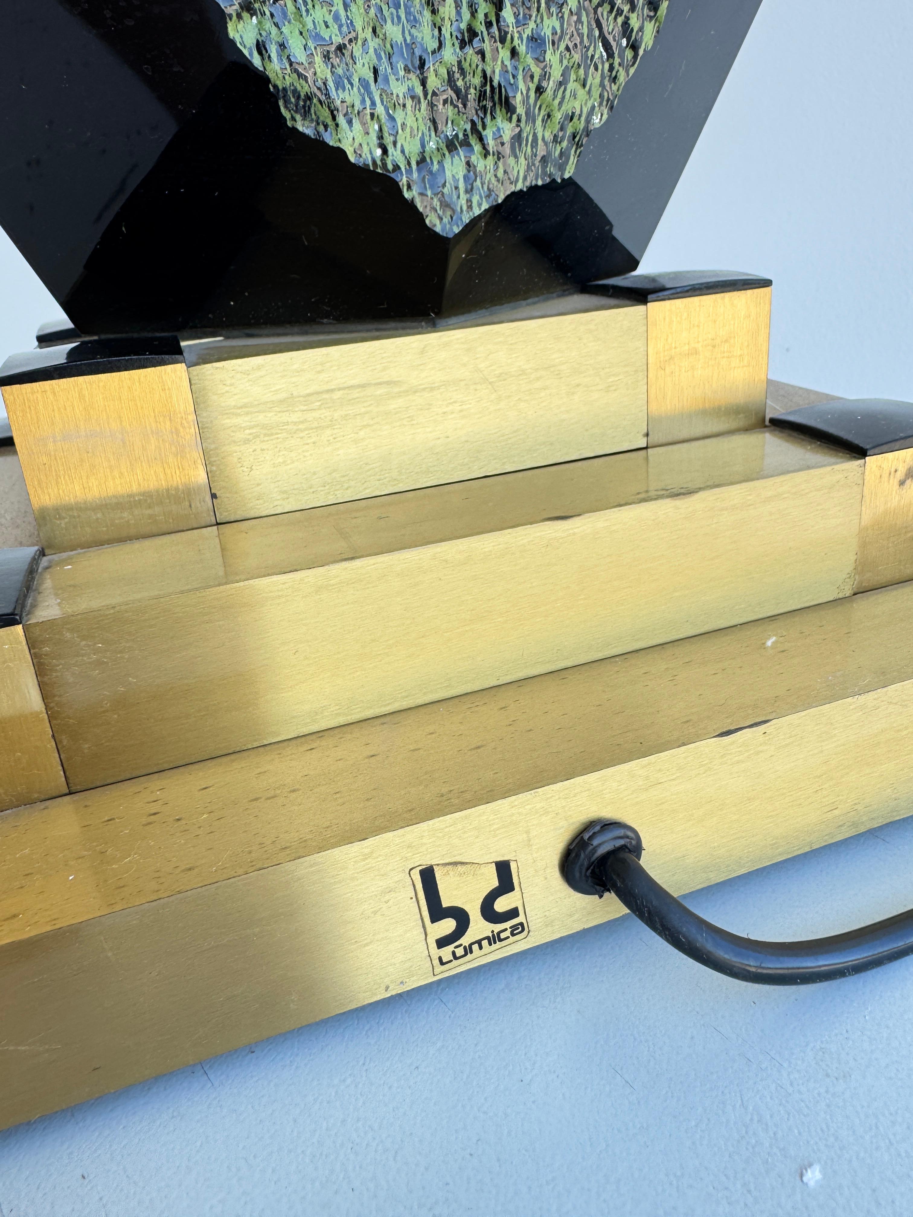 This striking table lamp, model Katia, was produced by BD Lumica in Barcelona du 1