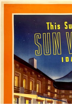 THIS SUMMER! SUN VALLEY IDAHO Original Vintage Travel Tourism Midcentury Poster
