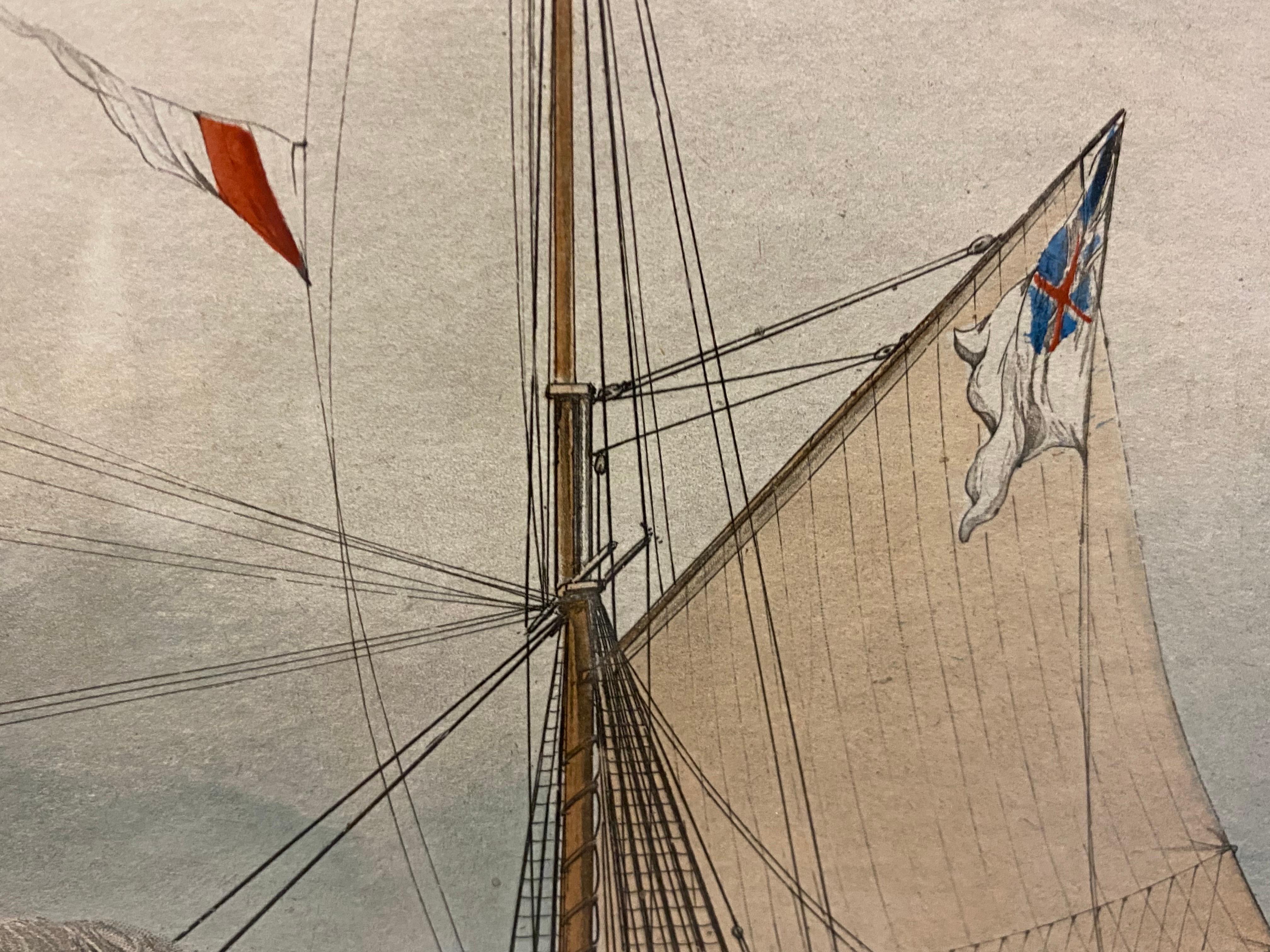 This View of Her Majesty's Steam Frigate 'Cyclops', Aquatint Print by Ackermann 4
