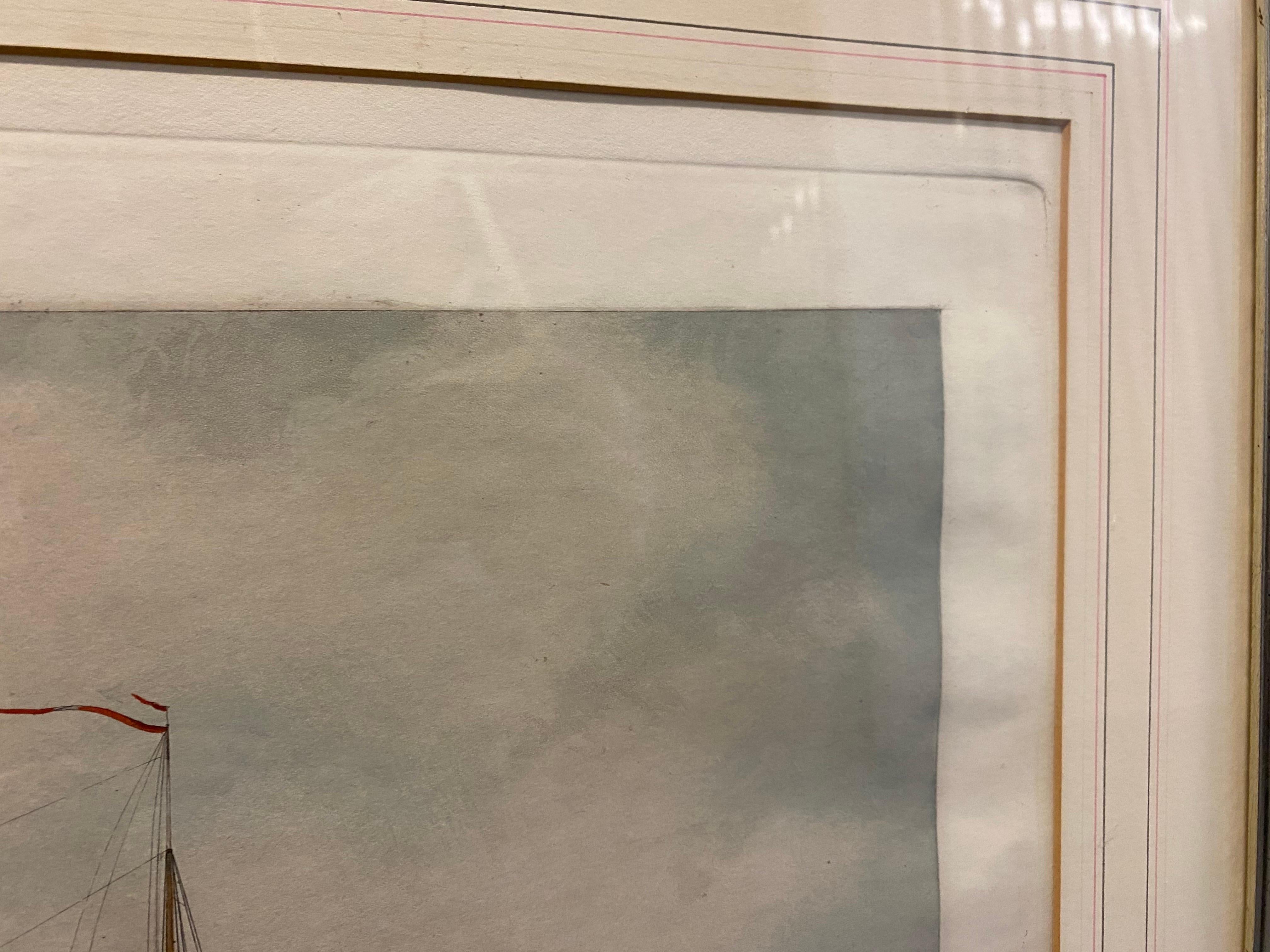 This View of Her Majesty's Steam Frigate 'Cyclops', Aquatint Print by Ackermann 6