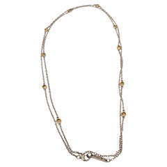 Distel & Biene Sterlingsilber Citrin Halskette 36" #19669