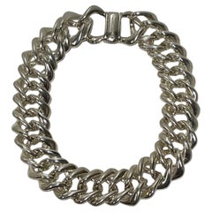 Thistle & Bee Sterling Silver Heavy Wave Link Necklace