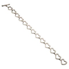 Thistle & Bee Sterling Silver Open Heart Bracelet #19585
