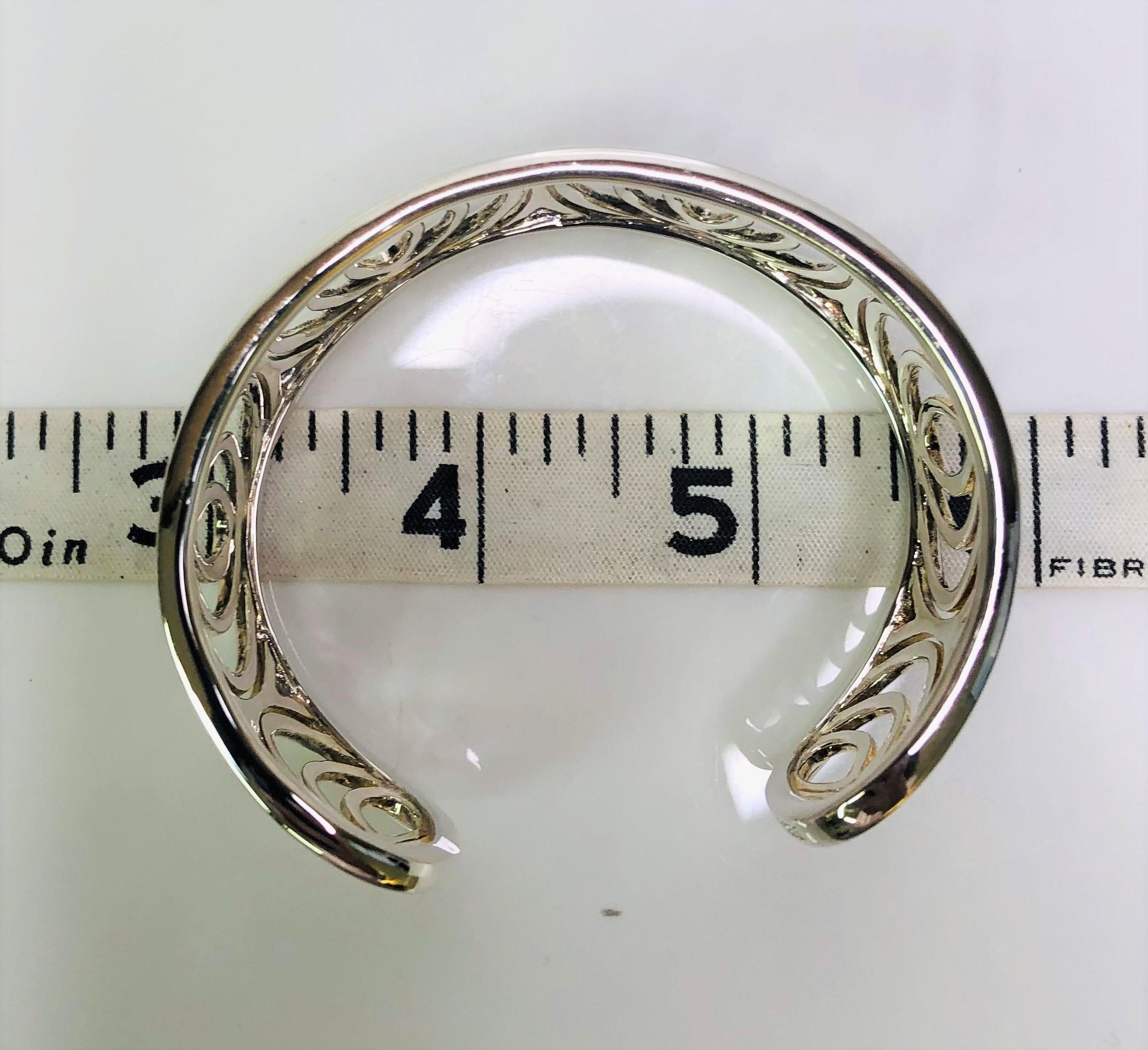 Thistle & Bee Sterling Silver Plume Cuff Bracelet In New Condition In Cincinnati, OH