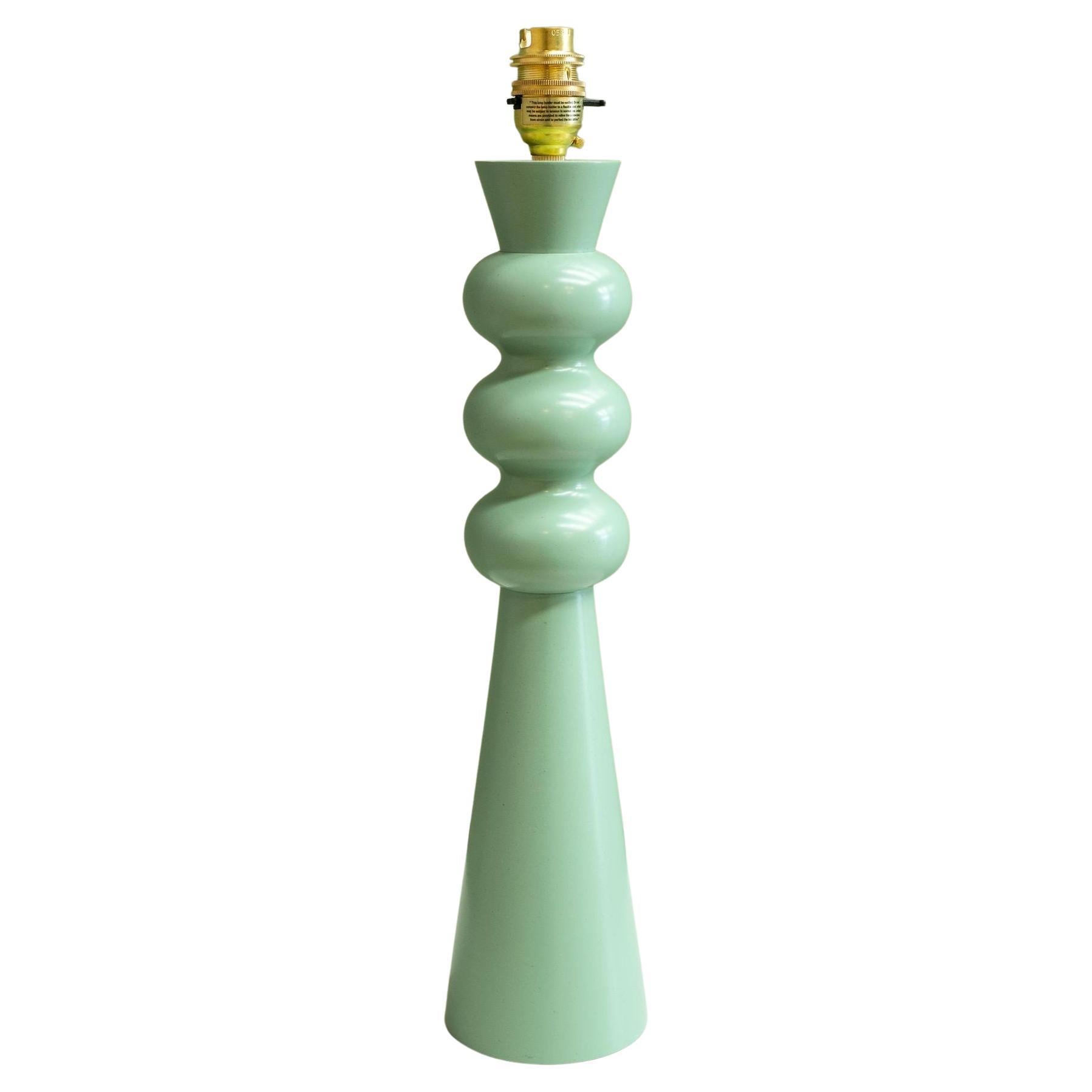 Lampe de table en bois tourné « chardon » - Fern